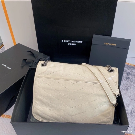 YSL LEATHER-28*20*8CM NIKI MEDIUM IN VINTAGE 0707